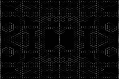 Soyut arkaplan. Monokrom dokusu. Beyaz arkaplanda siyah beyaz çizgiler.