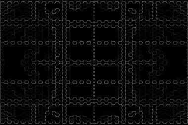 Soyut arkaplan. Monokrom dokusu. Beyaz arkaplanda siyah beyaz çizgiler.