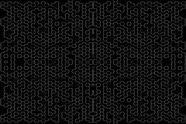 Soyut arkaplan. Monokrom dokusu. Beyaz arkaplanda siyah beyaz çizgiler.