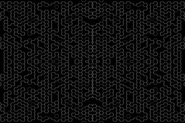 Soyut arkaplan. Monokrom dokusu. Beyaz arkaplanda siyah beyaz çizgiler.