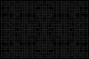 Soyut arkaplan. Monokrom dokusu. Beyaz arkaplanda siyah beyaz çizgiler.