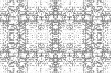 Soyut arkaplan. Monokrom dokusu. Beyaz arkaplanda siyah beyaz çizgiler.