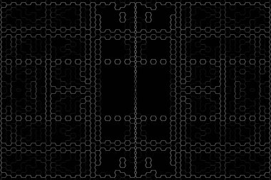 Soyut arkaplan. Monokrom dokusu. Beyaz arkaplanda siyah beyaz çizgiler.