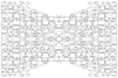 Soyut arkaplan. Monokrom dokusu. Beyaz arkaplanda siyah beyaz çizgiler.