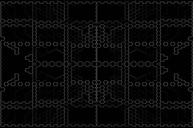 Soyut arkaplan. Monokrom dokusu. Beyaz arkaplanda siyah beyaz çizgiler.