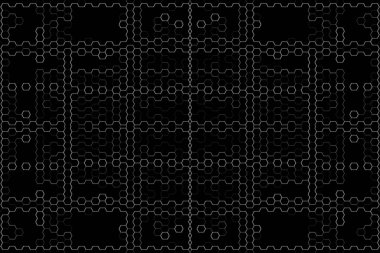 Soyut arkaplan. Monokrom dokusu. Beyaz arkaplanda siyah beyaz çizgiler.