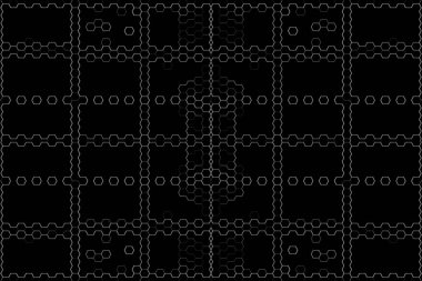 Soyut arkaplan. Monokrom dokusu. Beyaz arkaplanda siyah beyaz çizgiler.