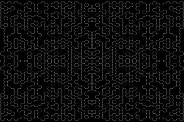 Soyut arkaplan. Monokrom dokusu. Beyaz arkaplanda siyah beyaz çizgiler.