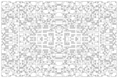 Soyut arkaplan. Monokrom dokusu. Beyaz arkaplanda siyah beyaz çizgiler.