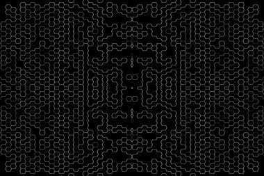 Soyut arkaplan. Monokrom dokusu. Beyaz arkaplanda siyah beyaz çizgiler.