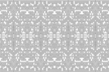 Soyut arkaplan. Monokrom dokusu. Beyaz arkaplanda siyah beyaz çizgiler.