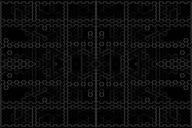 Soyut arkaplan. Monokrom dokusu. Beyaz arkaplanda siyah beyaz çizgiler.