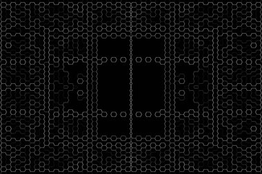 Soyut arkaplan. Monokrom dokusu. Beyaz arkaplanda siyah beyaz çizgiler.