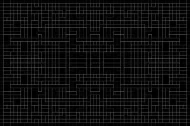 Soyut arkaplan. Monokrom dokusu. Beyaz arkaplanda siyah beyaz çizgiler.