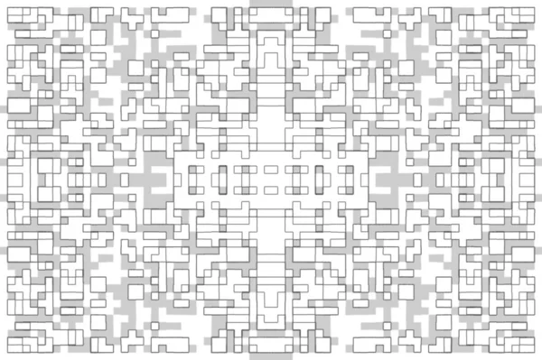 Sfondo Astratto Struttura Monocromatica Linee Bianco Nero Sfondo Bianco — Foto Stock