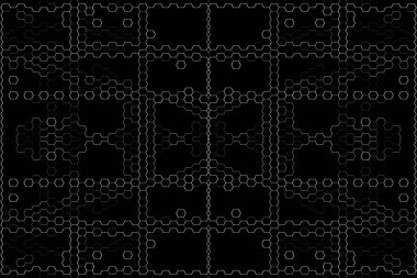 Soyut arkaplan. Monokrom dokusu. Beyaz arkaplanda siyah beyaz çizgiler.