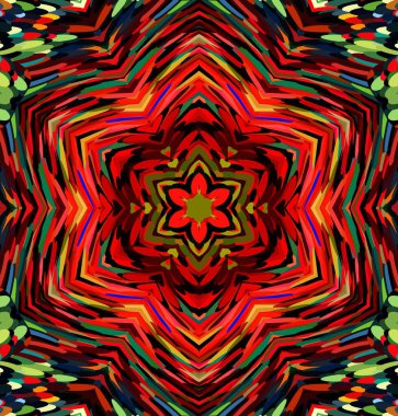 Soyut kaleydoskop arkaplanı. Çoklu renkli kaleydoskop dokusu.