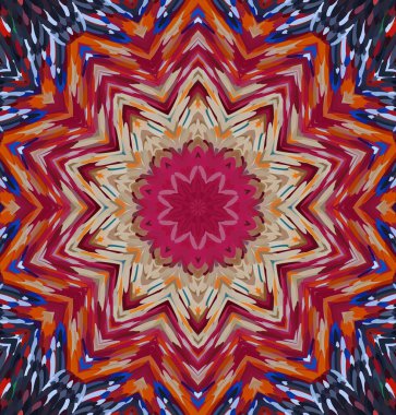 Soyut kaleydoskop arkaplanı. Çoklu renkli kaleydoskop dokusu.