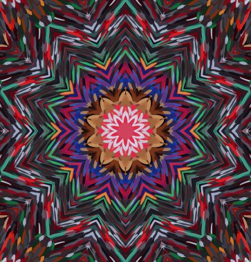 Soyut kaleydoskop arkaplanı. Çoklu renkli kaleydoskop dokusu.