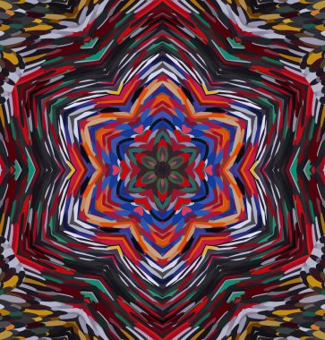 Soyut kaleydoskop arkaplanı. Çoklu renkli kaleydoskop dokusu.