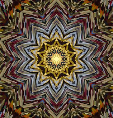 Soyut kaleydoskop arkaplanı. Çoklu renkli kaleydoskop dokusu.