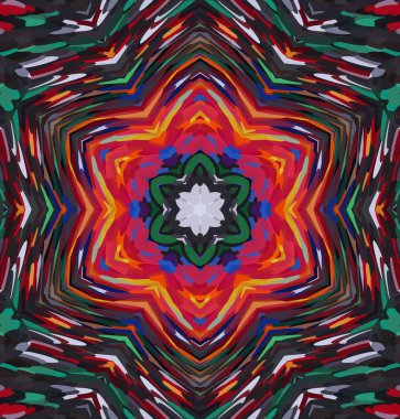 Soyut kaleydoskop arkaplanı. Çoklu renkli kaleydoskop dokusu.