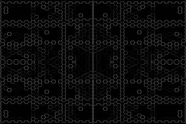 Soyut arkaplan. Monokrom dokusu. Beyaz arkaplanda siyah beyaz çizgiler.