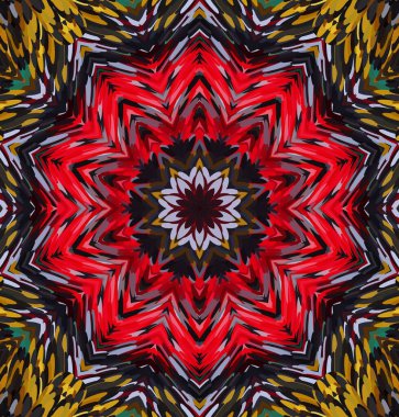 Soyut kaleydoskop arkaplanı. Çoklu renkli kaleydoskop dokusu.