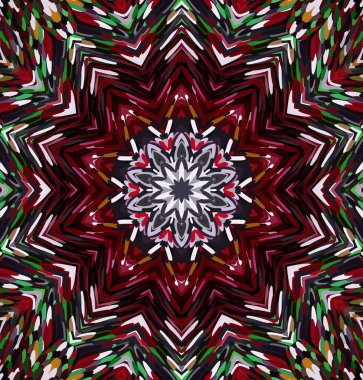 Soyut kaleydoskop arkaplanı. Çoklu renkli kaleydoskop dokusu.