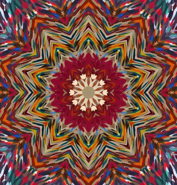 Soyut kaleydoskop arkaplanı. Çoklu renkli kaleydoskop dokusu.