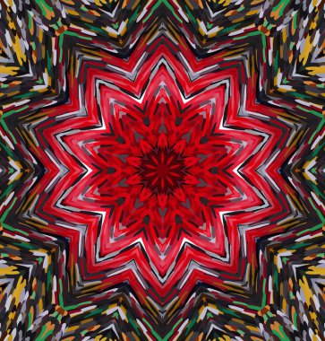 Soyut kaleydoskop arkaplanı. Çoklu renkli kaleydoskop dokusu.