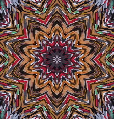 Soyut kaleydoskop arkaplanı. Çoklu renkli kaleydoskop dokusu.