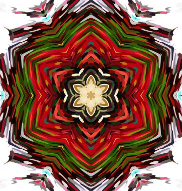 Soyut kaleydoskop arkaplanı. Çoklu renkli kaleydoskop dokusu.