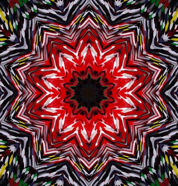 Soyut kaleydoskop arkaplanı. Çoklu renkli kaleydoskop dokusu.