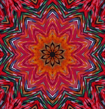 Soyut kaleydoskop arkaplanı. Çoklu renkli kaleydoskop dokusu.