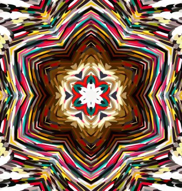 Soyut kaleydoskop arkaplanı. Çoklu renkli kaleydoskop dokusu.