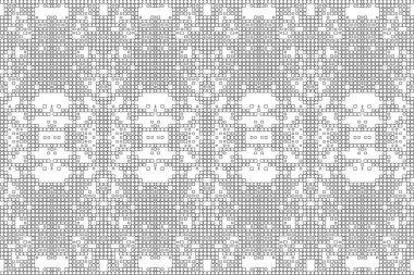 Soyut arkaplan. Monokrom dokusu. Beyaz arkaplanda siyah beyaz çizgiler.