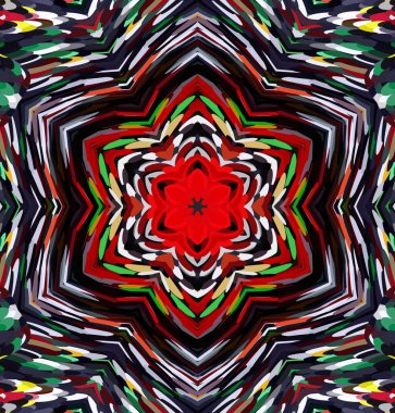 Soyut kaleydoskop arkaplanı. Çoklu renkli kaleydoskop dokusu.