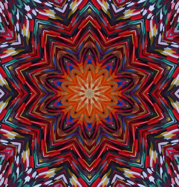 Soyut kaleydoskop arkaplanı. Çoklu renkli kaleydoskop dokusu.