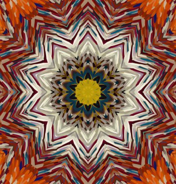 Soyut kaleydoskop arkaplanı. Çoklu renkli kaleydoskop dokusu.