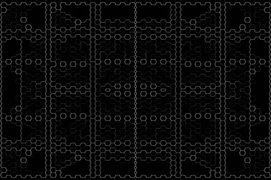 Soyut arkaplan. Monokrom dokusu. Beyaz arkaplanda siyah beyaz çizgiler.