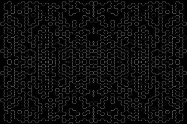 Soyut arkaplan. Monokrom dokusu. Beyaz arkaplanda siyah beyaz çizgiler.