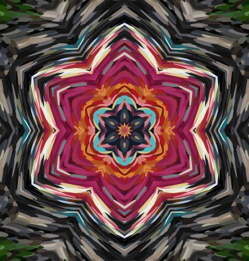 Soyut kaleydoskop arkaplanı. Çoklu renkli kaleydoskop dokusu.