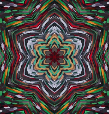 Soyut kaleydoskop arkaplanı. Çoklu renkli kaleydoskop dokusu.