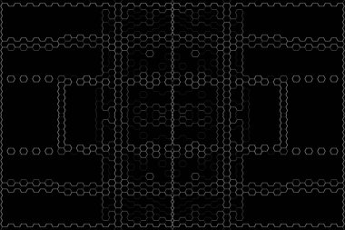 Soyut arkaplan. Monokrom dokusu. Beyaz arkaplanda siyah beyaz çizgiler.