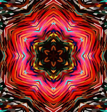 Soyut kaleydoskop arkaplanı. Çoklu renkli kaleydoskop dokusu.