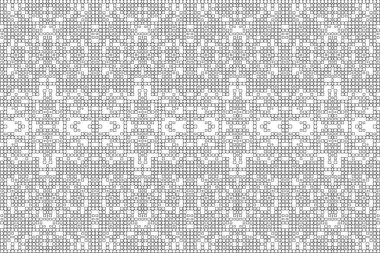 Soyut arkaplan. Monokrom dokusu. Beyaz arkaplanda siyah beyaz çizgiler.