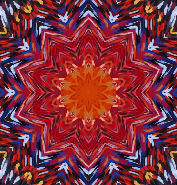 Soyut kaleydoskop arkaplanı. Çoklu renkli kaleydoskop dokusu.