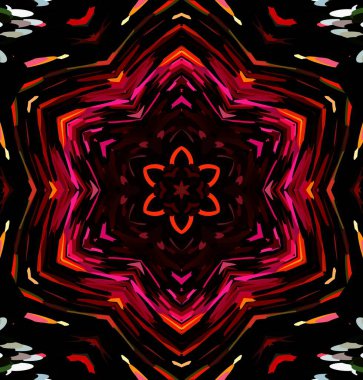 Soyut kaleydoskop arkaplanı. Çoklu renkli kaleydoskop dokusu.