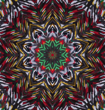 Soyut kaleydoskop arkaplanı. Çoklu renkli kaleydoskop dokusu.